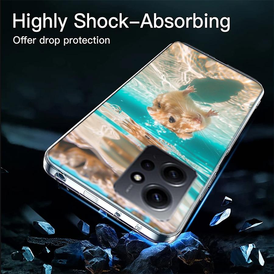 Hamsters With Hats Have Ears Phone Case For Redmi Note 14 13 12 11 Pro Plus 14S 12S 11S 11T 11E 10S 9S 10 9 Pro Cover TPU Shell