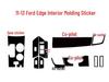 11-13 Year Edge Carbon Fiber Center Console Gear Decal for Interior Decoration