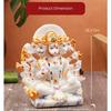 Panchmukhi Hanuman Ji Murti | Statue for Home Decor, Gifting, Protection from Evil Eye, 15.2 (White), Religious