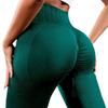 Peach Seamless Butt-Lifting High Waist Yoga Pants - Breathable, Tight Fit Sports Leggings.