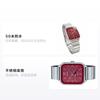 Casio STANDARD Serie 50 Meter wasserdicht Quarzwerk Edelstahlarmband Japanische und Koreanische Uhr Herrenuhr Rotes Zifferblatt MTP-M305D-4AV