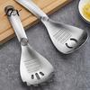 Versatile Kitchen Tool for Baking Stainless Steel Grinding Spoon, Multifunctional Gadget, Garlic Ginger Soup Strainer Cooking Mashing/Egg Separating