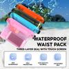 Waterproof Waist Pack for Sports Beach Swimming Rafting Three Layer Sealed Design for Secure Dry Storage