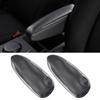 CarHome 2pcs Car Seat Armrest Cover Trim For Toyota FJ Cruiser 2007-2012 Carbon Fiber Leather Cushion Cover Armrest Protector NE