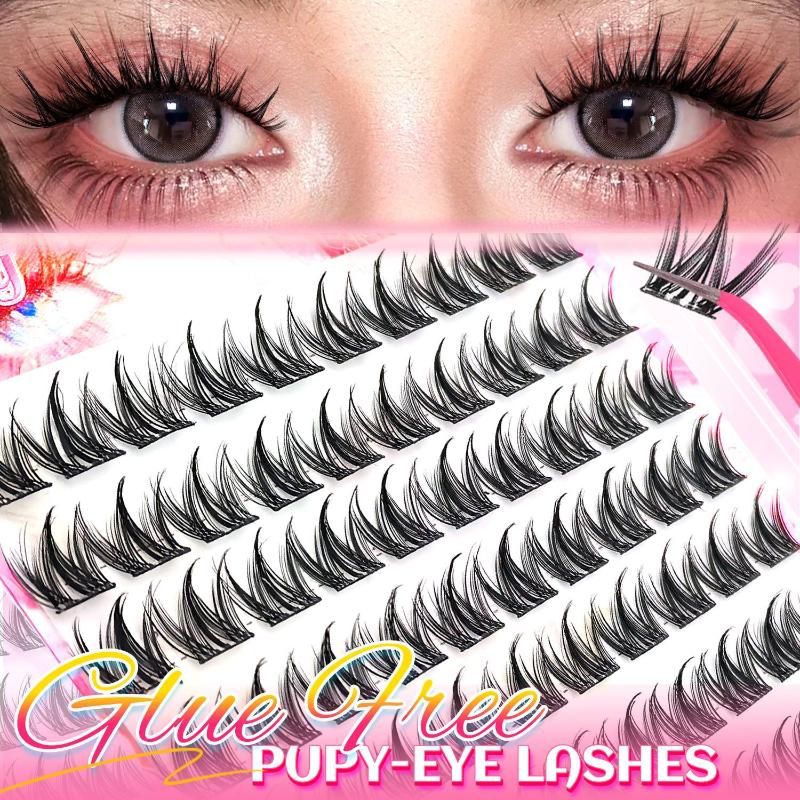 1 Set No Glue Needed C-Curl Self-Adhesive Eyelashes Japanese Korean Beauty Series For Everyday &Special Events Beginner Friendly