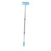 30cm Hvy Duty Steel Wire Broom Stainless Steel Telescopic Handle Outdoor Floor Scrub Brush