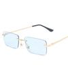 Rimless Rectangle Sunglasses Women Uv400 Driving Sun Glasses Men Clear Color Summer Accessories Square Small Size