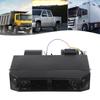 12V Truck Air Conditioning Evaporator, ABS Black Manual Control AC Evaporator, 3 Speed Air Flow Replacement for Car A/C System