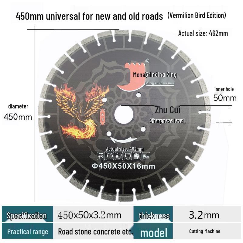 Diamond Saw Blade for Concrete, Stone, Marble & Cement - 300/400/500 mm