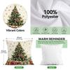 Vintage Christmas Decor Cushions Pillowcase Printed Polyester 45X45Cm Throw Pillow Cover Decorative Sofa Cushion Pillowslip