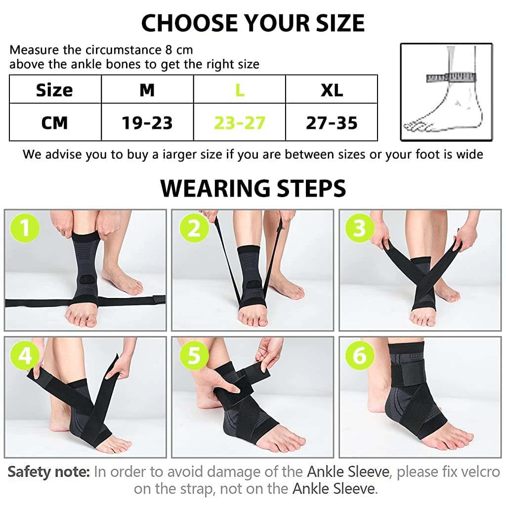 Cetaplast Ankle Support for Ligament Damage Sprained Ankle, Achilles Tendonitis Foot & Plantar Fasciitis Support Strap, Heel Pain Relief & Wrap F