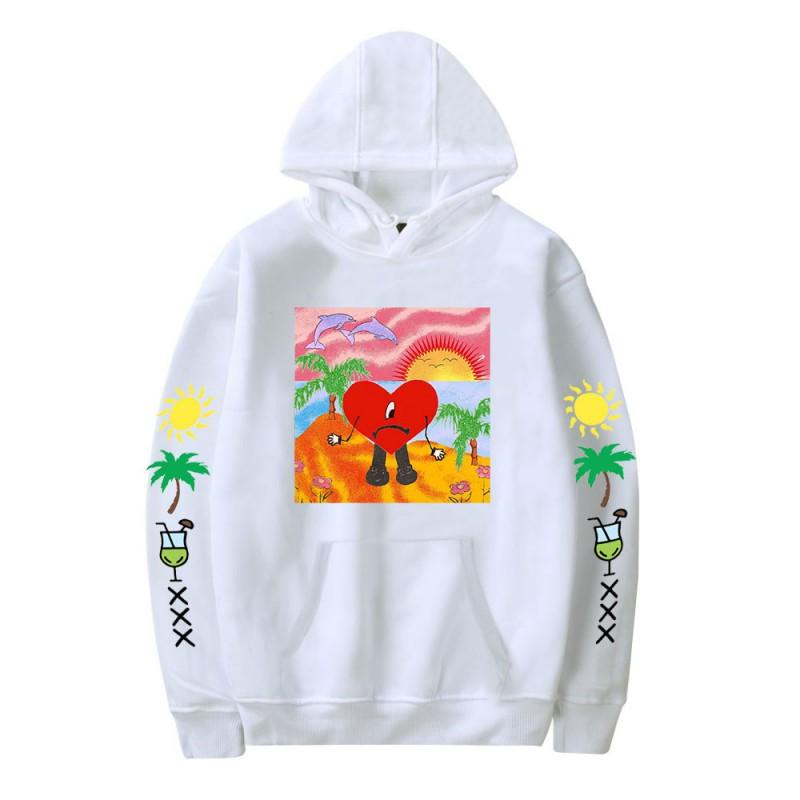 Bad Bunny Graphic Print Unisex Oversized Crewneck Sweatshirt Casual Long Sleeve Hoodie Fall