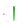 TOUR TEE PRO NEONS 80mm Rule Compliant 2024 Colorful Golf Tees for Easy Teeing Up [Authentic] (4 tees) T-489 USGAR&A Fluorescent/Clear