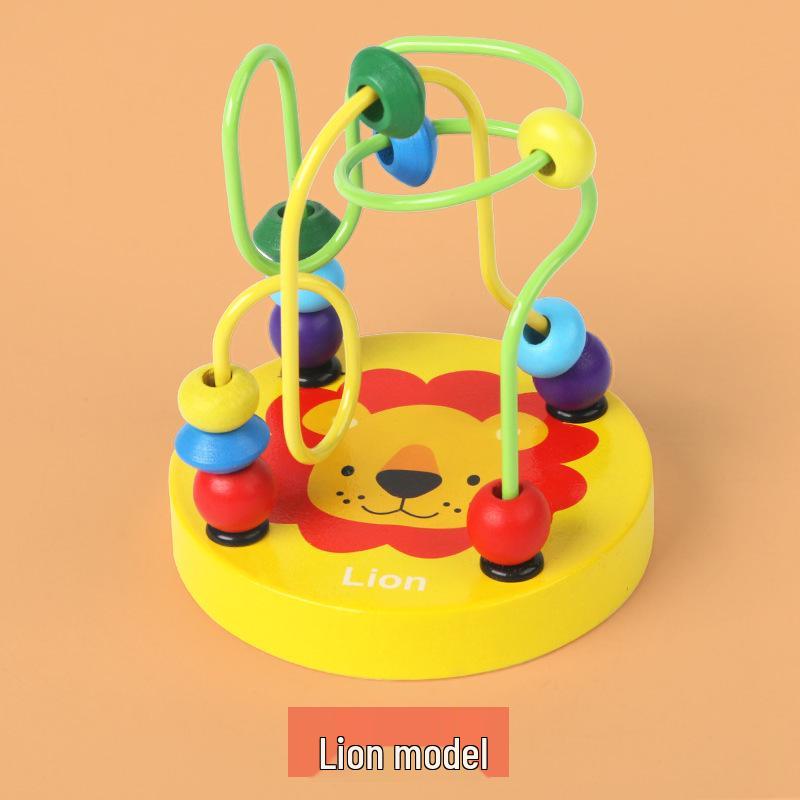 Animal Cartoon Wooden Bead Maze - Educational Toy for Kindergarten Children