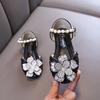 Autumn new style ladylike baby girl girls' princess rhinestone flower flat shoes, leather shoes, dance performance shoes