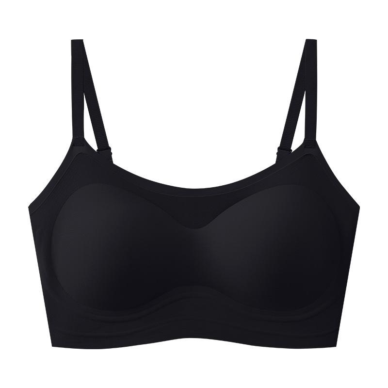 Summer Light and Seamless Invisible Special Skin Foundation Underwear Women's Big Breasts Show Small Breasts Gather Comfortable Vest Bra