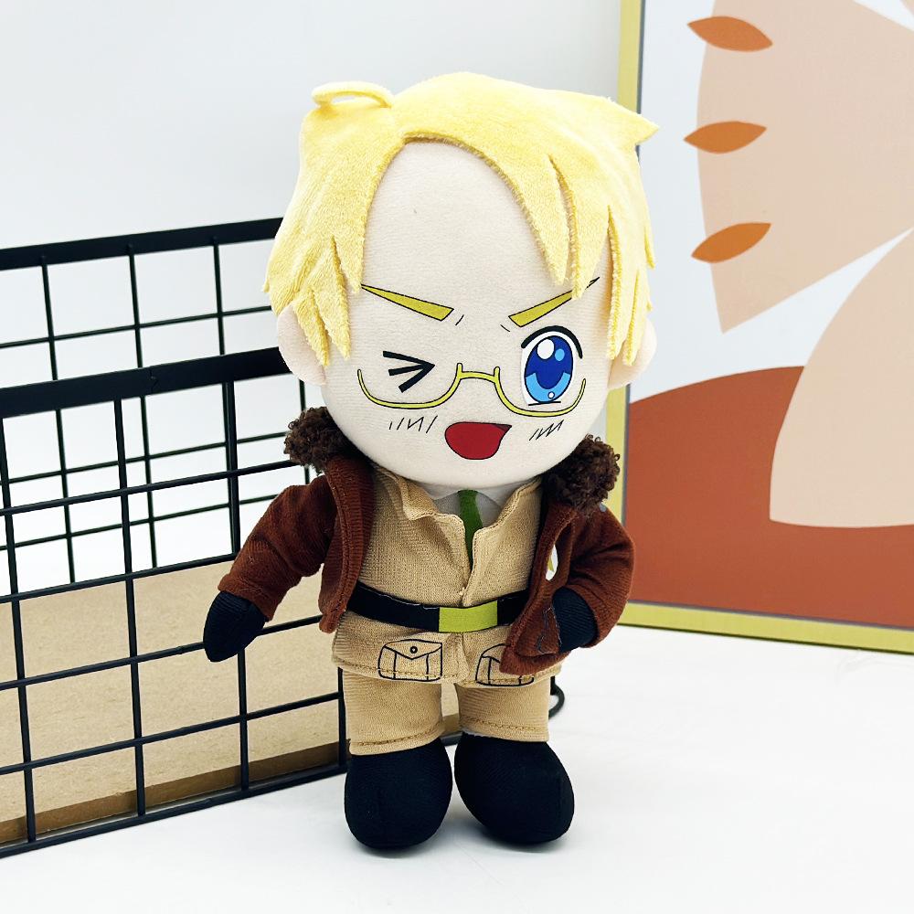26cm Alfred F. Jones Plush Doll Anime Hetalia Axis Powers USA Country Cosplay Stuffed Toy Birthday Gift