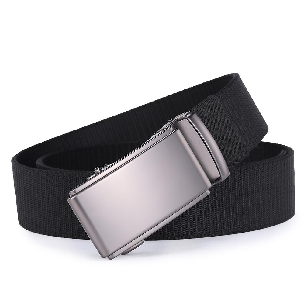 Alloy Automatic Buckle Tactical Ratchet Belt for Men High Quality Military Style Waist Belt Male Canvas Nylon Can use Both Side