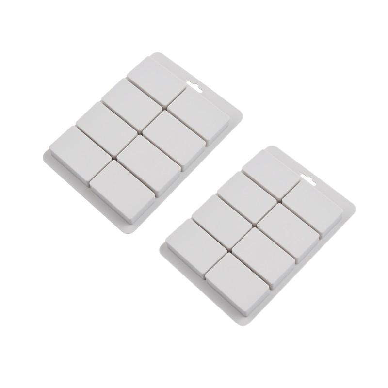 

Силиконовые формы для мыла, 8 ячеек, прямоугольные силиконовые формы для мыла, отлично подходят для самодельного мыла ручной работы