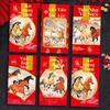 6pcs Blessing New Year Money Envelope 2026 Horse Year Spring Festival Red Envelope  Festival Gifting