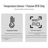 Ultra-High Frequency RFID Temperature Reader & Writer - Non-Contact 915M RF Smart Power Temperature Monitor