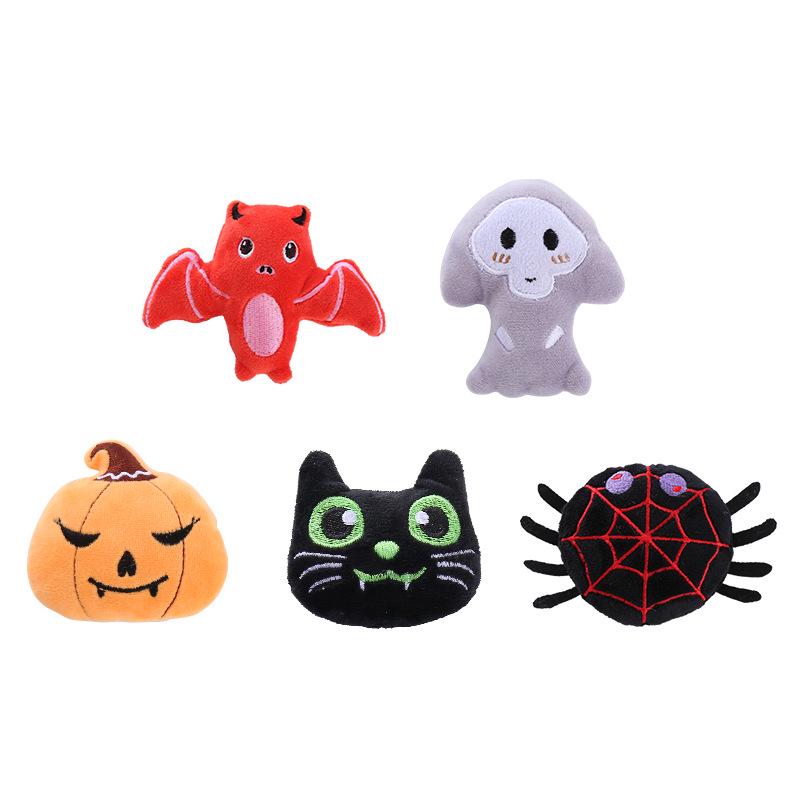 Halloween Pumpa Spindel Plysch Kattleksak för Självlek