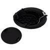 Foldable Ice Face Bowl with Breathing Tube Thermometer Ice Bath Face Basin for Home Travel Black
