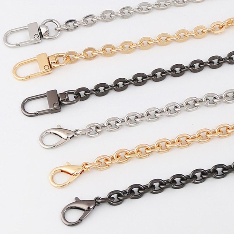 100/120cm Metal Chain Bag Straps Bags Accessories Women Replacement Shoulder Crossbody Strap for Handbags Universal