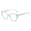 555 New Cat Eye Internet Celebrity With Anti-Blue Glasses 2024 Personalized Frame Sweet Cool Fashion Commuter Flat Mirror