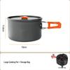 Portable Outdoor Camping Cookware Set with Kettle, Frying Pan, and Tableware Gear
