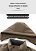 Men's Winter Thickened Cotton Jacket with Detachable Hood - Trendy, Warm, and Loose-Fit Coat for Dads