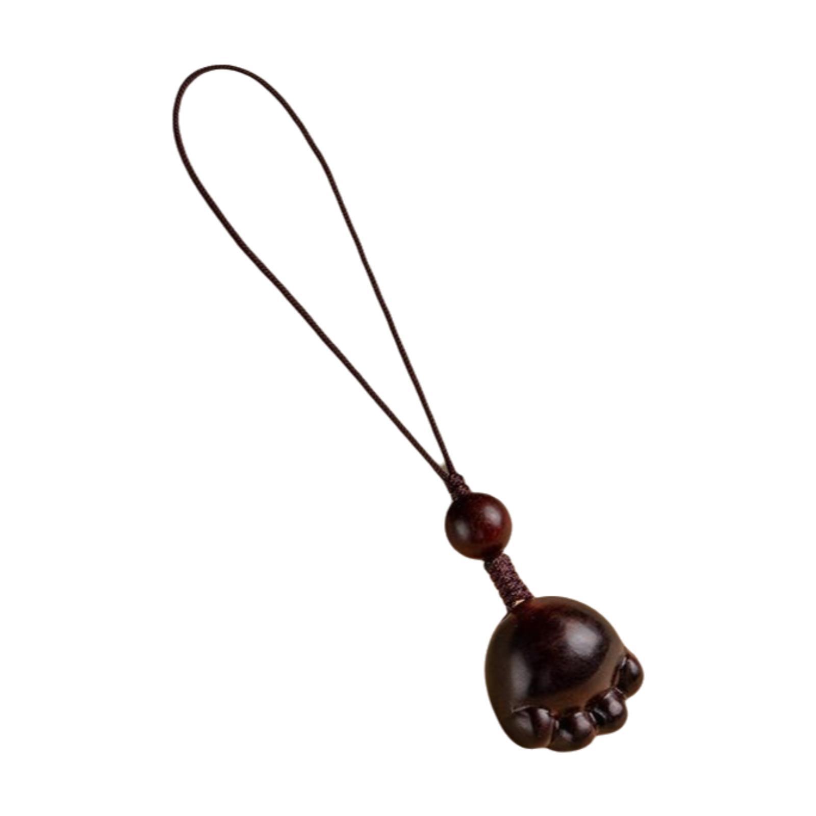 

Wood Phone Chain Creative Multipurpose Portable Keychain Phone Charm Lanyard