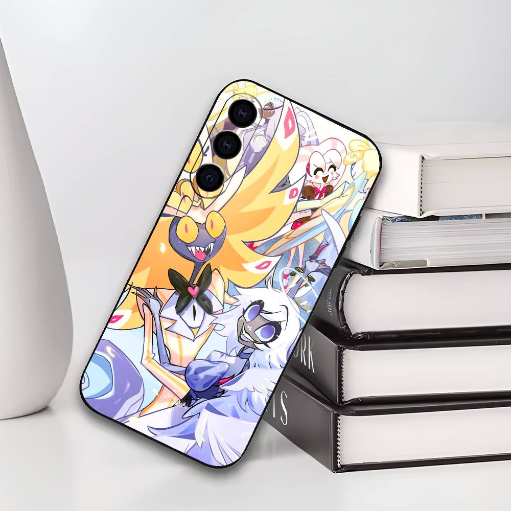 

Sir Pentious H-Hazbin H-Hotel Phone Case For Samsung Galaxy A73,A72,A71,A70,A53,A52,A51,Soft Silicone Black Cover Samsung a32 4g