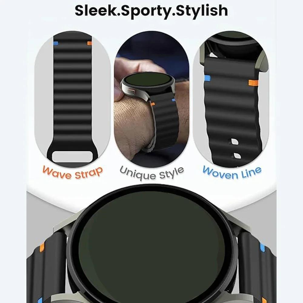 20mm 22mm Silicone Strap For Samsung Galaxy Watch 7/6/5 Pro 44 40mm 6 4 Classic 47 43mm Gear S3 Band Replace Bracelet For Huawei