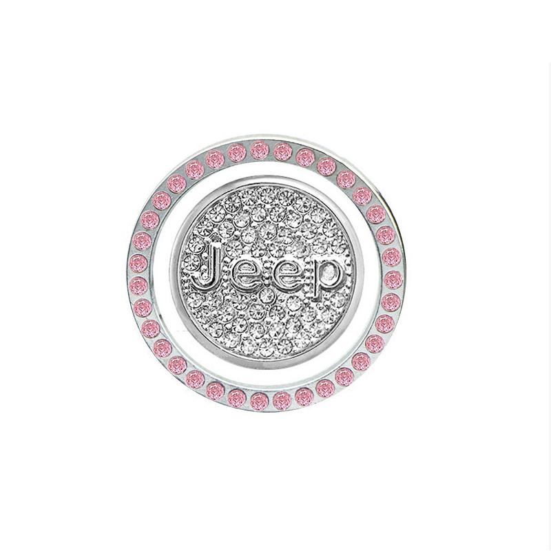 Car One-start Button Diamond Decoration Stickers For Jeep Wrangler Grand Cherokee Compass Renegade Cherokee Gladiator