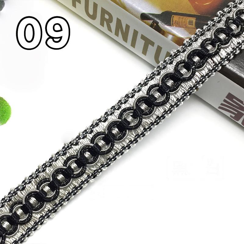 Ruban de Garniture en Dentelle de 11,5 Mètres de Longueur, 2 cm de Largeur, Bordure à Franges, Textile de Maison, Fait Main DIY, Couture, Rideau, Canapé, Accessoires de Vêtement