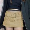 European And American Street Style High Waist And Hip Lifting Skirt, New Sexy Spicy Girl Style Heavy Waist Belt Short Skirt