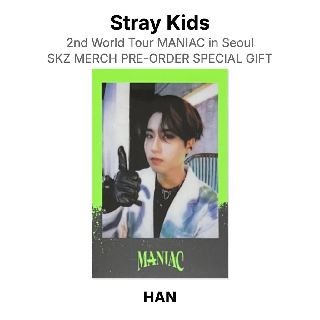 Stray Kids 2nd World Tour MANIAC in Seoul SKZ MERCH PRE-ORDER SPECIAL GIFT Official Photocard