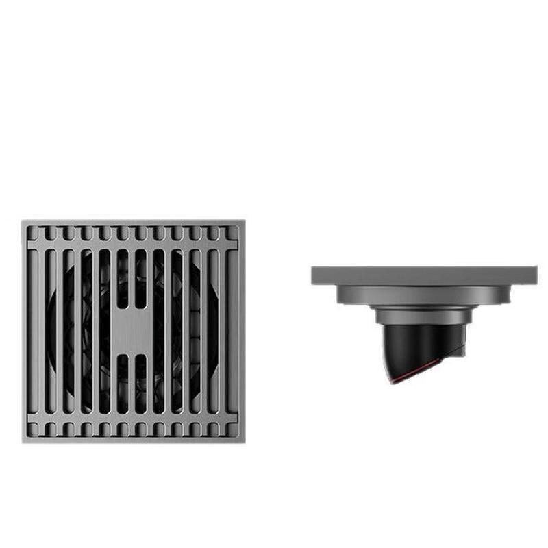 MDNG Square High-Flow Bathroom Floor Drain (2 Sets)