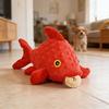 Cartoon Demon Dog Chew Toy Boredom Stress Relief Squeaky Ball Teething Toy Bite Resistant Interactive Stuffed Plushie Pet Supplies