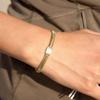 Summer waterproof stainless steel snake chain large cz diamond bracelet