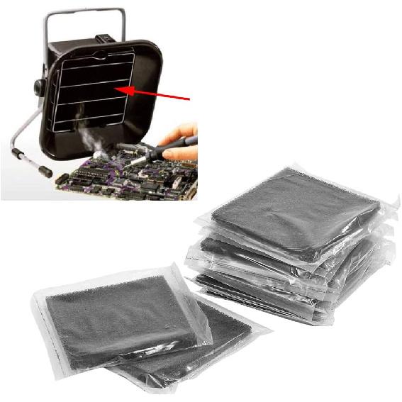 Yosoo 10pcs Activated, Carbon Filter Elicent Carbon Filters 13cm X 13cm for Soldering Filter Sponge Smoke Absorber Fume Extractor