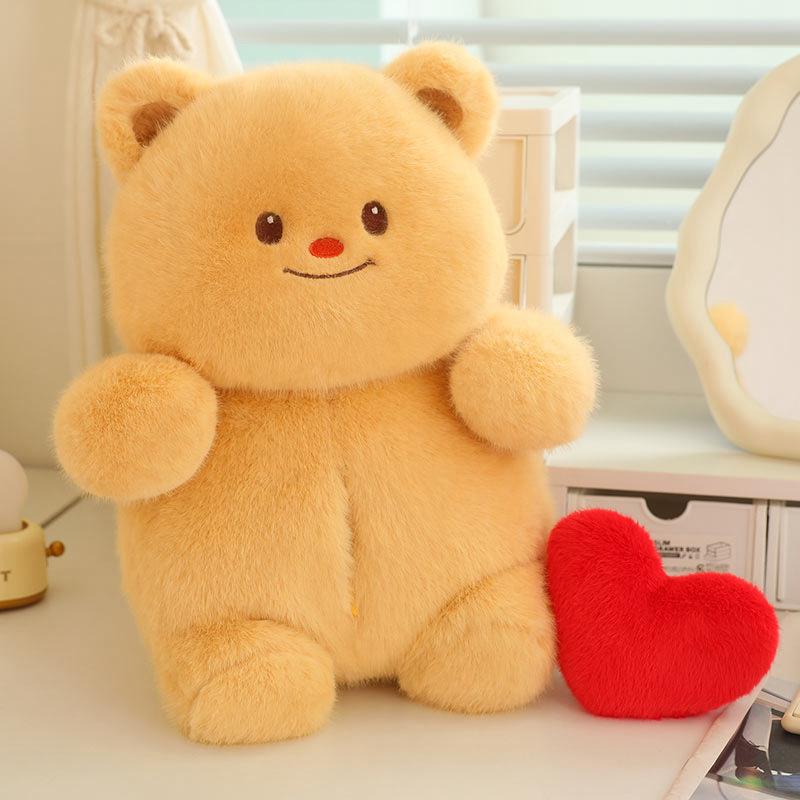 

Bear Little Stuffed Animal Plush Toy Home Decoration Holiday Gift Message Doll