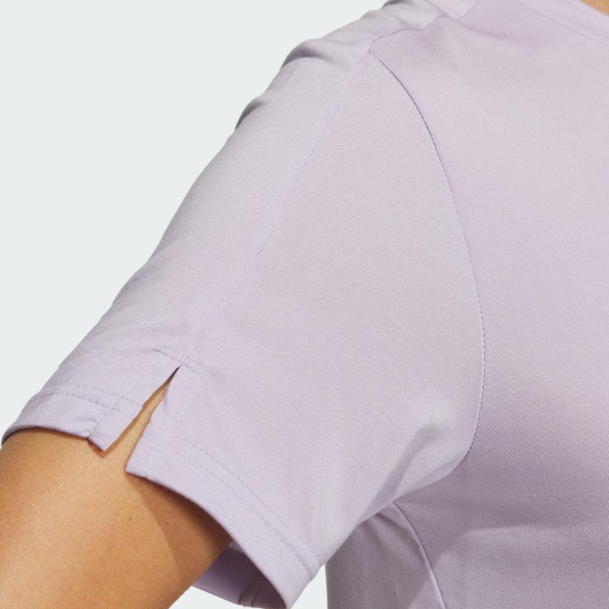 Adidas Campyx Short Sleeve Tee With Logo Print Women Tops Silver IC1978