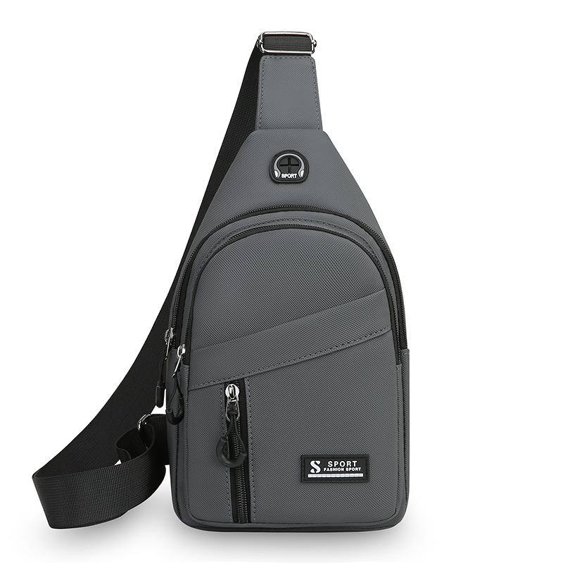 Waterproof Nylon Chest  Bag - Men's Crossbody Sling Backpack, Compact Shoulder Messenger Bag, Travel & Outdoor Hiking Pack