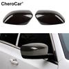 Carbon Fiber Sides Mirror Cover Trim Shells For Chrysler 300C 2011+ Accessories