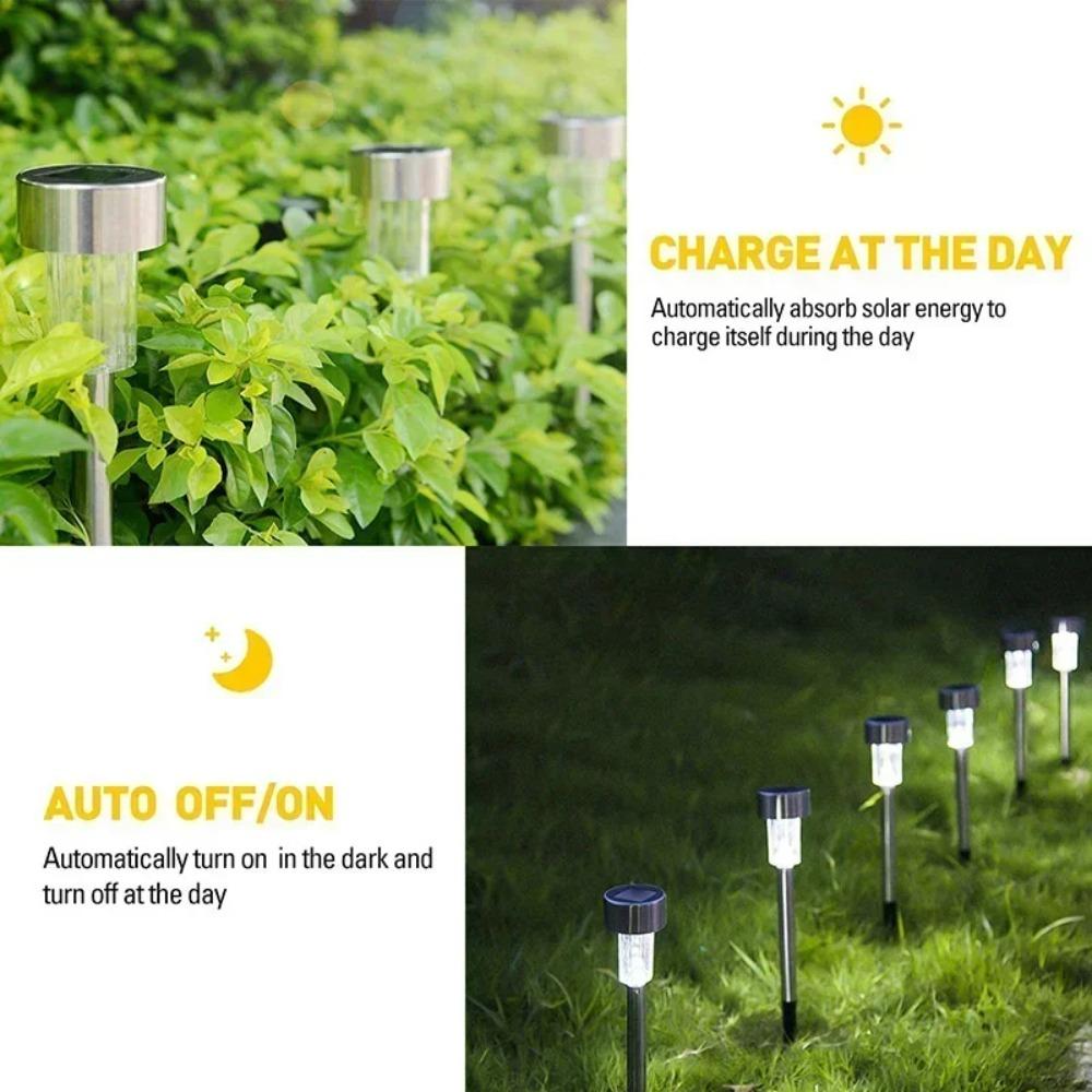 Solar Powered Waterproof Outdoor Lights, Garden Lamp, Landscape Path, Yard, Backyard, Lawn, Patio, Decorative