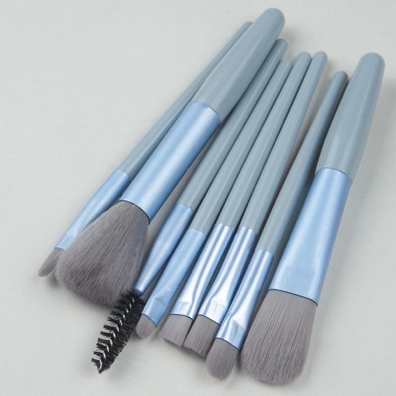 New 8Pcs Makeup Brush Set Makeup Concealer Blush Loose Powder Brush Eye Shadow Highlighter Foundation Brush Beauty Tools