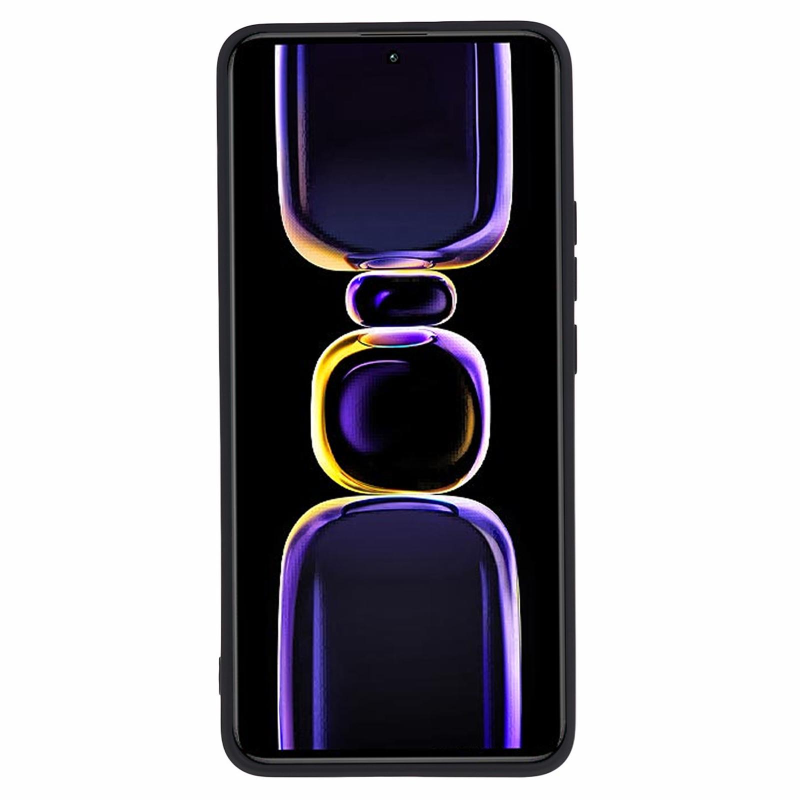 

Phone TPU Case for Xiaomi Redmi K60 5G/K60 Pro 5G/Poco F5 Pro 5G,Fiber Lining Rubberized Phone Cover Black