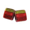 Square Trailer Lights Kit Wireless IP65 Waterproof Magnetic Trail Lights Red Yellow DC5V